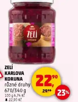 Penny Market Zelí KARLOVA KORUNA nabídka