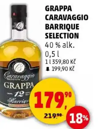 Penny Market Grappa caravaggio barrique selection nabídka