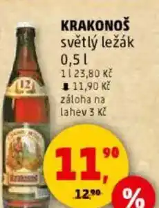 Penny Market KRAKONOŠ světlý ležák nabídka