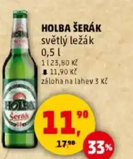 Penny Market HOLBA ŠERÁK světlý ležák nabídka