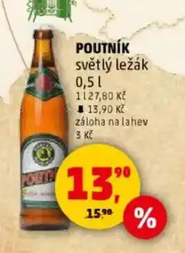 Penny Market POUTNÍK světlý ležák nabídka