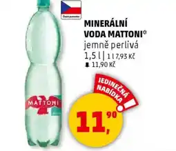 Penny Market Minerální voda mattoni jemně perlivá nabídka