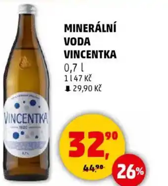 Penny Market Minerální voda vincentka nabídka