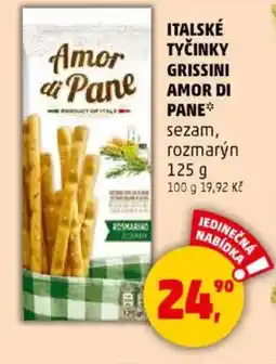 Penny Market Italské tyčinky grissini amor di pane nabídka