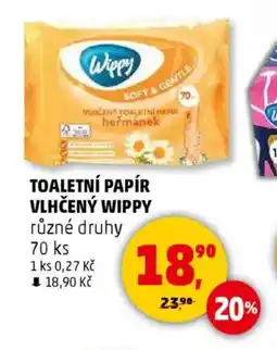 Penny Market Toaletní papír vlhčený wippy nabídka