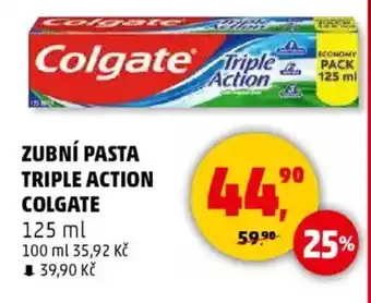 Penny Market Zubní pasta triple action COLGATE nabídka