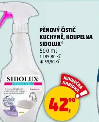 Penny Market Pěnový čistič kuchyně, koupelna SIDOLUX nabídka