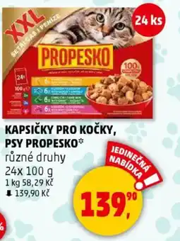 Penny Market Kapsičky pro kočky, psy propesko nabídka