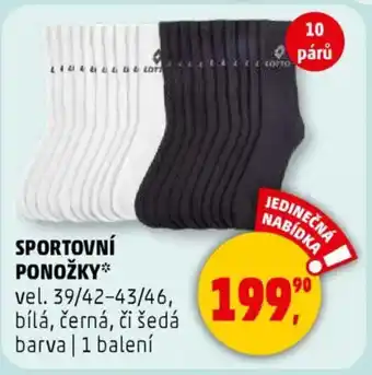 Penny Market Sportovní ponožky nabídka