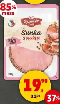 Penny Market Šunka s pepřem řezníkův talíř nabídka