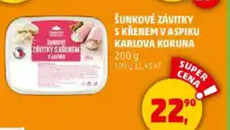 Penny Market Šunkové závitky s křenem v aspiku karlova koruna nabídka