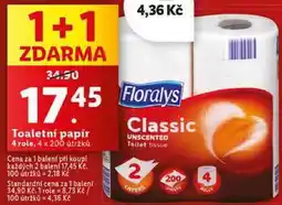 Lidl Toaletní papír, 4 role nabídka