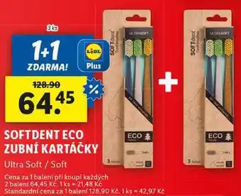 Lidl SOFTDENT ECO ZUBNÍ KARTÁČKY, 3 ks nabídka