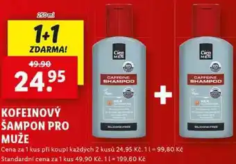 Lidl KOFEINOVÝ ŠAMPON PRO MUŽE, 250 ml nabídka