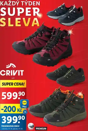 Lidl TREKINGOVÁ OBUV nabídka