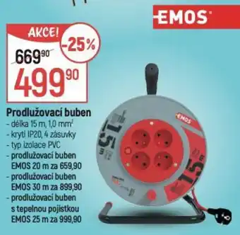 Globus EMOS Prodlužovací buben nabídka