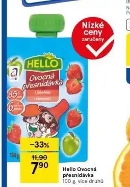 Tesco Hello ovocná přesnídávka nabídka