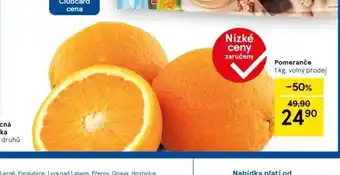 Tesco Pomeranče nabídka