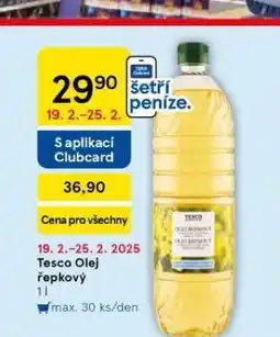 Tesco Tesco olej řepkový nabídka