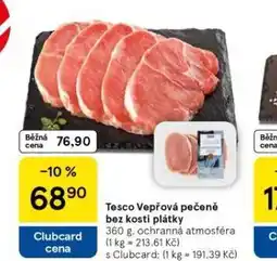 Tesco Vepřová pečeně bez kosti plátky nabídka