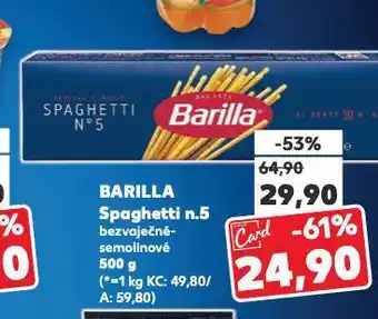 Kaufland Barilla těstoviny nabídka