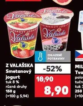 Kaufland Smetanový jogurt z valašska nabídka