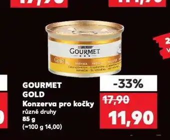 Kaufland Gourmet konzervičky pro kočky nabídka