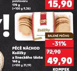 Kaufland Košíčky z lineckého těsta nabídka