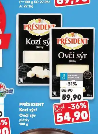 Kaufland Président ovčí sýr nabídka