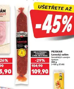 Kaufland Lovecký salám nabídka