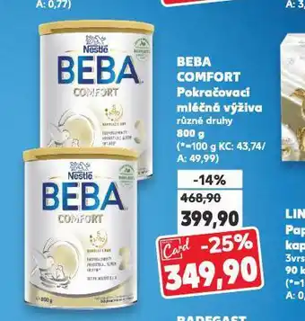 Kaufland Beba kojenecká výživa nabídka