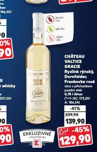 Kaufland Chateau valtice frankovka nabídka