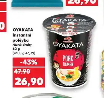 Kaufland Oyakata instantní japonská nudlová polévka nabídka