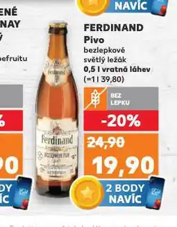 Kaufland Ferdinard bezlepkové pivo nabídka