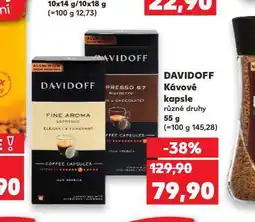 Kaufland Davidoff kávové kapsle nabídka