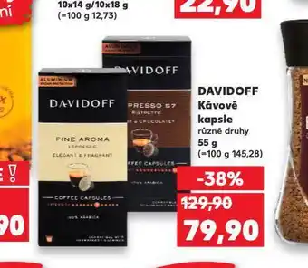 Kaufland Davidoff kávové kapsle nabídka