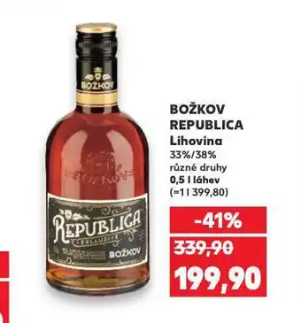 Kaufland Božkov vaječný likér nabídka