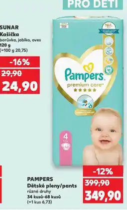 Kaufland Pampers dětské plenky nabídka