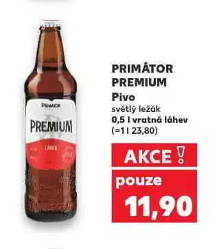 Kaufland Pivo primátor nabídka