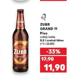 Kaufland Pivo zubr nabídka