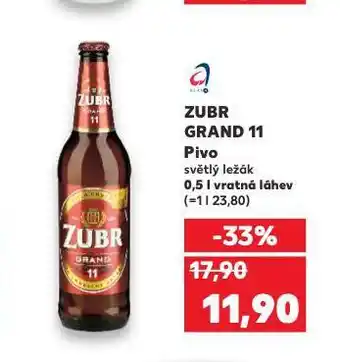 Kaufland Pivo zubr nabídka