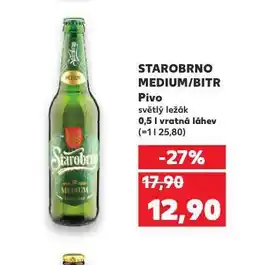 Kaufland Pivo starobrno nabídka