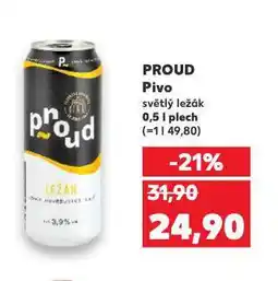 Kaufland Pivo proud nabídka