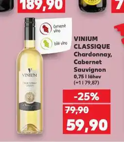 Kaufland Vinium classique cabernet sauvignon nabídka