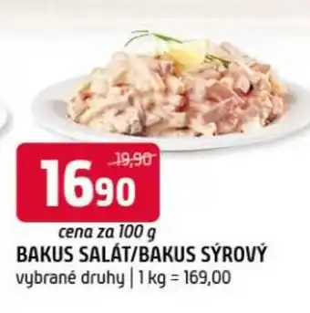 Terno Bakus salát/bakus sýrový nabídka