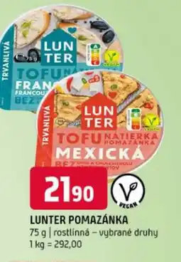 Terno LUNTER Pomazánka nabídka