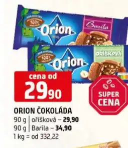 Terno ORION Čokoláda Barila nabídka