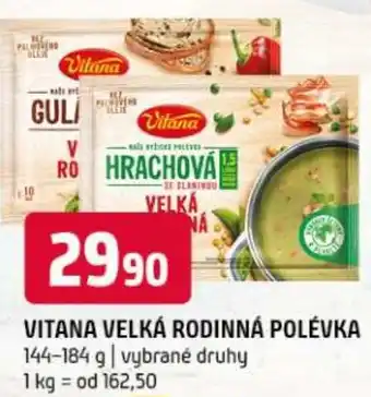 Terno VITANA Velká rodinná polévka nabídka