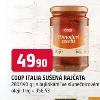 Terno COOP Italia sušená rajčata nabídka