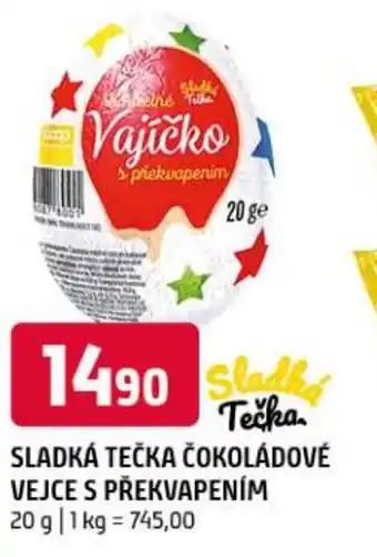 Terno Sladká Tečka čokoládové vejce s překvapením nabídka